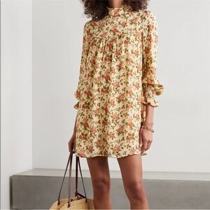 Reformation Jourdan Crepe Mini Dress